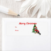 ベルネーズマウンテンドッグクリスマスラベル ラベル (インサイチュ)