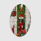 ベルネーズマウンテンドッグクリスマス オーナメント (正面)