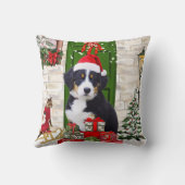 ベルネーズマウンテンドッグクリスマス クッション (裏面)
