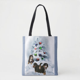 ベルネーズマウンテンドッグクリスマス トートバッグ