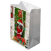 ベルネーズマウンテンドッグクリスマス ミディアムペーパーバッグ (裏面アングル)