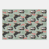 ベルネーズマウンテンドッグクリスマス ラッピングペーパーシート (正面2)