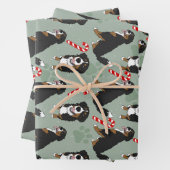 ベルネーズマウンテンドッグクリスマス ラッピングペーパーシート (インサイチュ)