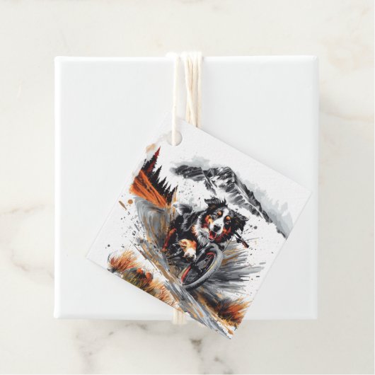 ベルネーズマウンテンドッグサイクリングインザマウンテンズ フェイバータグ (インサイチュ)