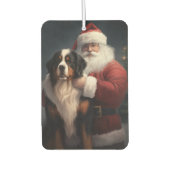 ベルネーズマウンテンドッグサンタクロースフェスティバルクリスマス カーエアーフレッシュナー (正面)