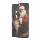 ベルネーズマウンテンドッグサンタクロースフェスティバルクリスマス カーエアーフレッシュナー (左)