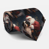 ベルネーズマウンテンドッグサンタクロースフェスティバルクリスマス ネクタイ (ロール)