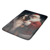 ベルネーズマウンテンドッグサンタクロースフェスティバルクリスマス バスマット (アングル)