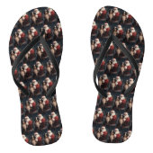 ベルネーズマウンテンドッグサンタクロースフェスティバルクリスマス ビーチサンダル (ソール)