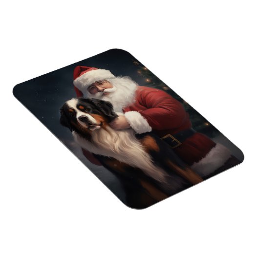 ベルネーズマウンテンドッグサンタクロースフェスティバルクリスマス マグネット (右側)