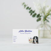 ベルネーズマウンテンドッグシッターの名刺 コーリングカード (スタンド正面)