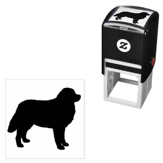 ベルネーズマウンテンドッグシルエットセルフインキングスタンプ セルフインキングスタンプ (インサイチュ)