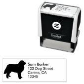 ベルネーズマウンテンドッグシルエット差出人住所 セルフインキングスタンプ (インサイチュ)