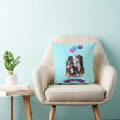 ベルネーズマウンテンドッグスハッピーバースデー枕 クッション (椅子)