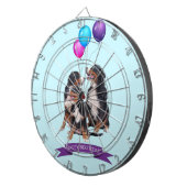 ベルネーズマウンテンドッグスハッピーバースデー ダーツボード (正面右)