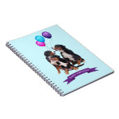 ベルネーズマウンテンドッグスハッピーバースデー ノートブック (右側)