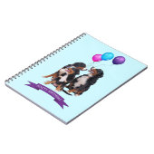 ベルネーズマウンテンドッグスハッピーバースデー ノートブック (左側)