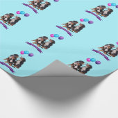 ベルネーズマウンテンドッグスハッピーバースデー ラッピングペーパー (角)