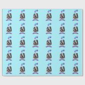 ベルネーズマウンテンドッグスハッピーバースデー ラッピングペーパー (フラット)