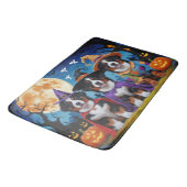 ベルネーズマウンテンドッグスパンプキンハロウィンおもしろい バスマット (アングル)