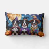 ベルネーズマウンテンドッグスパンプキンハロウィンおもしろい ランバークッション (裏面)