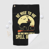 ベルネーズマウンテンドッグスペルオンユーのハロウィンコスム ゴルフタオル (インサイチュ)