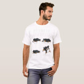 ベルネーズマウンテンドッグセキュリティおもしろい犬Tシャツ Tシャツ (正面フル)