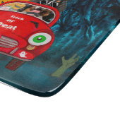 ベルネーズマウンテンドッグドライビングカーホラーハロウィーン カッティングボード (角)