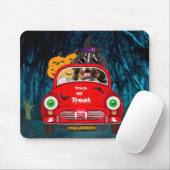 ベルネーズマウンテンドッグドライビングカーホラーハロウィーン マウスパッド (マウス)