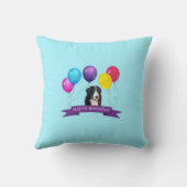 ベルネーズマウンテンドッグハッピーバースデー枕 クッション (裏面)