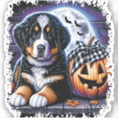 ベルネーズマウンテンドッグハロウィーン シール (正面)