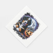 ベルネーズマウンテンドッグハロウィーン スタンダードランチョンナプキン (角)