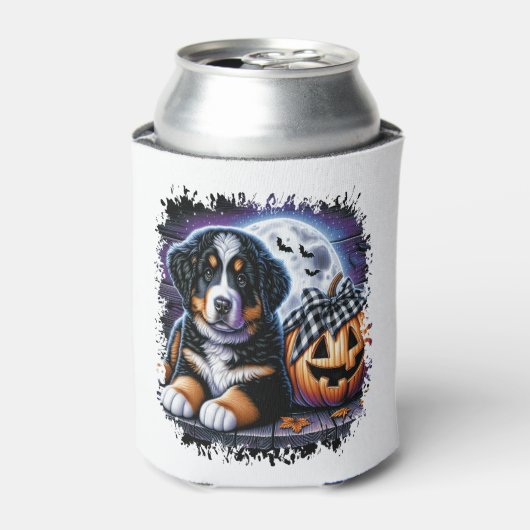 ベルネーズマウンテンドッグハロウィーン 缶クーラー (缶正面)