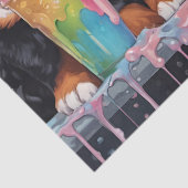 ベルネーズマウンテンドッグパピーズ飲むミルクシェイク 薄葉紙 (詳細)