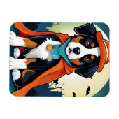 ベルネーズマウンテンドッグパピーハロウィーン マグネット (横)