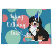 ベルネーズマウンテンドッグパピーラージ抱き枕 ラージペーパーバッグ (正面)