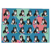 ベルネーズマウンテンドッグパピーラージ抱き枕 ラージペーパーバッグ (裏面)