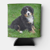 ベルネーズマウンテンドッグパピー写真 缶クーラー (正面)