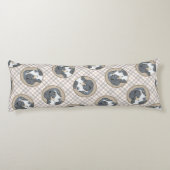 ベルネーズマウンテンドッグパピー絵を描の可愛いペットアート ボディピロー (裏面)