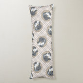 ベルネーズマウンテンドッグパピー絵を描の可愛いペットアート ボディピロー (裏面 (縦))