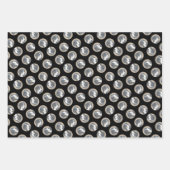 ベルネーズマウンテンドッグパピー絵を描の可愛いペットアート ラッピングペーパーシート (正面3)