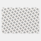 ベルネーズマウンテンドッグパピー絵を描の可愛いペットアート ラッピングペーパーシート (正面2)