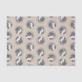 ベルネーズマウンテンドッグパピー絵を描の可愛いペットアート 薄葉紙 (正面)