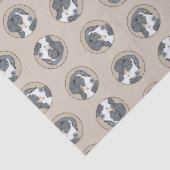 ベルネーズマウンテンドッグパピー絵を描の可愛いペットアート 薄葉紙 (詳細)