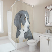 ベルネーズマウンテンドッグパピー絵画ズ – オリジナルアート シャワーカーテン (インサイチュ)