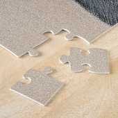 ベルネーズマウンテンドッグパピー絵画ズ – オリジナルアート ジグソーパズル (側面)