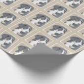 ベルネーズマウンテンドッグパピー絵画ズ – オリジナルアート ラッピングペーパー (角)