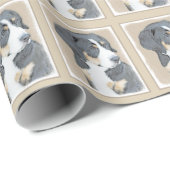 ベルネーズマウンテンドッグパピー絵画ズ – オリジナルアート ラッピングペーパー (ロールコーナー)