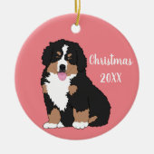 ベルネーズマウンテンドッグパピー セラミックオーナメント (正面)