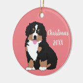 ベルネーズマウンテンドッグパピー セラミックオーナメント (左)